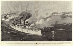 スペインとアメリカの戦争、マニラの戦い、カビテ湾での戦い